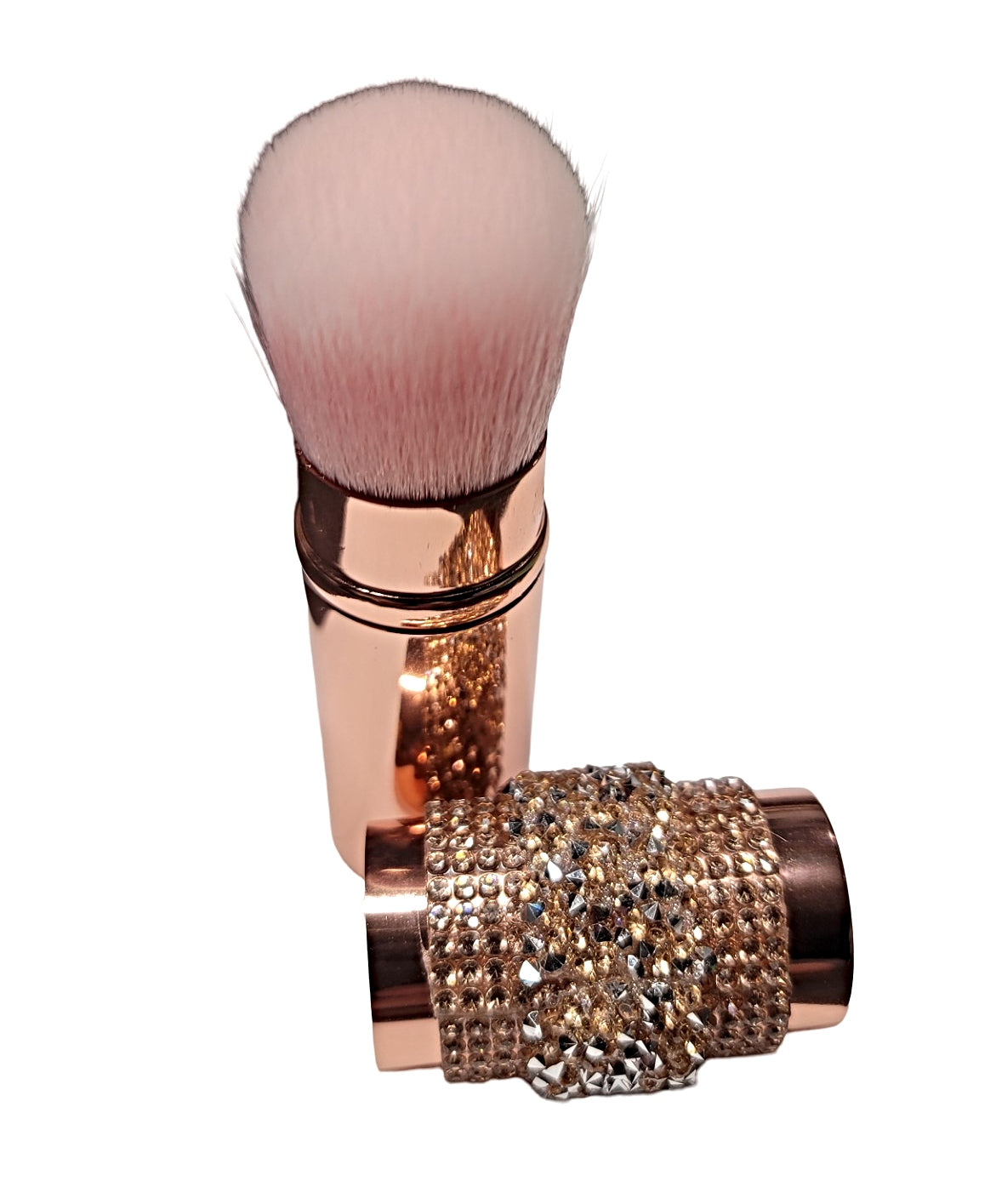 Rose Gold Compact Kabuki Brush